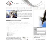 Tablet Screenshot of bodyguard-sa.com
